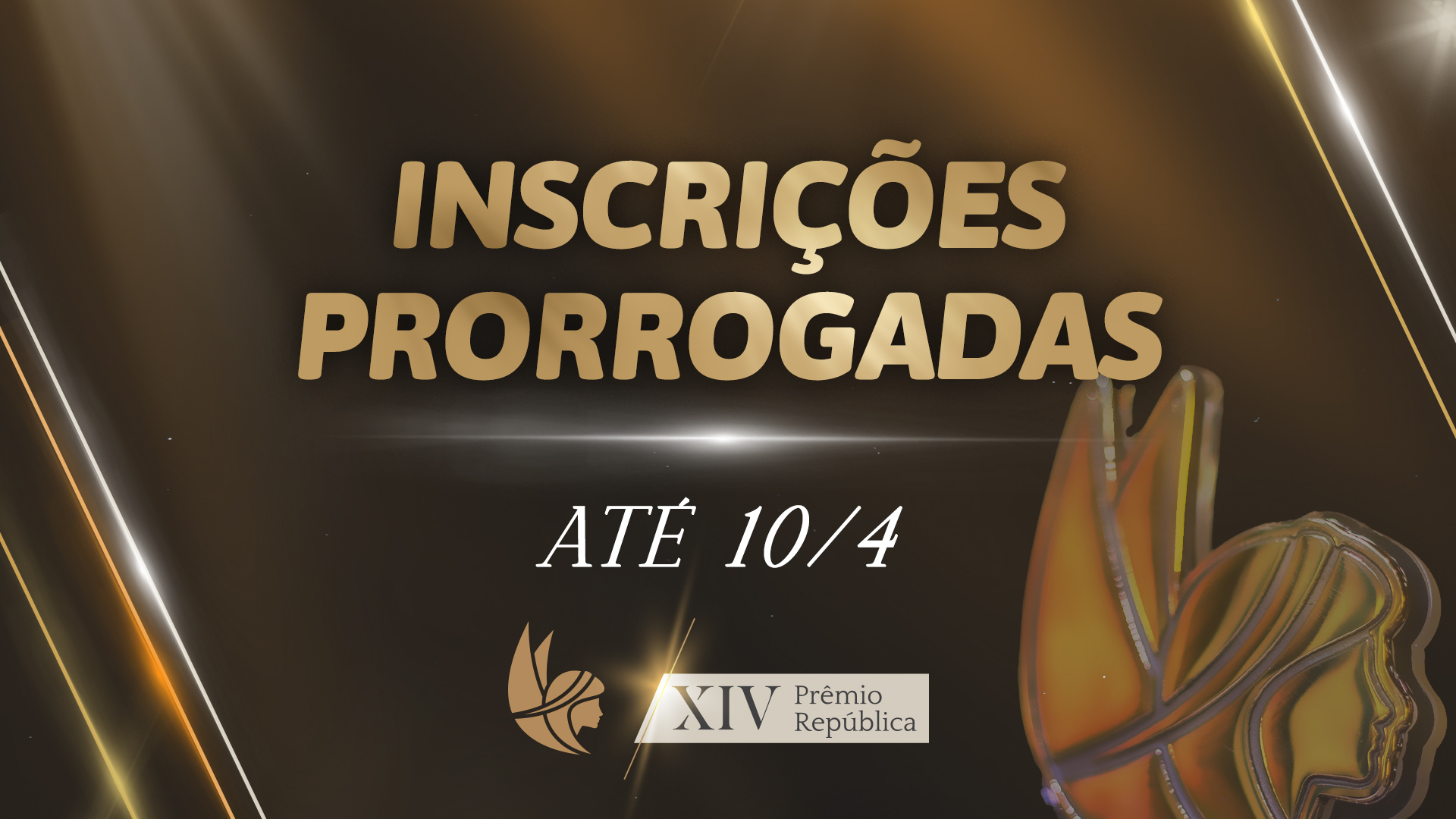 XIV Prêmio República: inscrições prorrogadas até 10 de abril